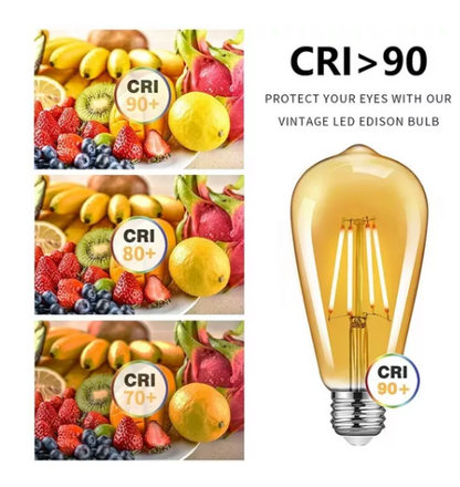 Lampara Led Filamento Vintage Retro Ambar 6w