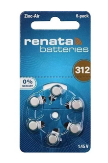 Pilas Nº312 Pack Por 6 Blíster Audifono