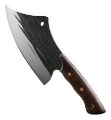 Cuchillo Hacha De Cocina Kobe Con Mango De Madera