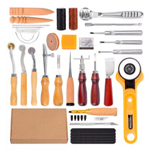 Kit Profesional De 57 Herramientas Para Artesanía En Cuero