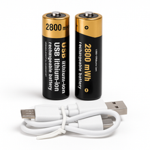 Pila Aa Recargable Usb X2