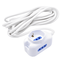 Alargue Zapatilla 2 Mod. y 1 Schuko 3 Mts - Electroimporta
