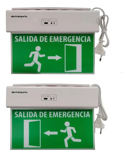 Luz De Emergencia Led Recargable Salida izquierda