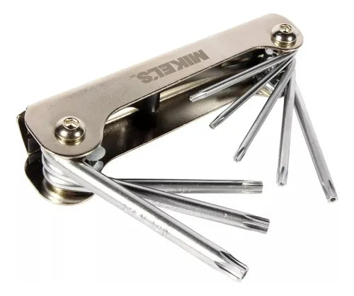 Juego De Llaves Torx 9 Pcs En Soporte Metal -