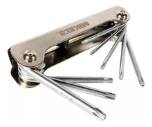 Juego De Llaves Torx 9 Pcs En Soporte Metal -