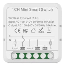 Modulo Mini Smart 16a 1 Ch Domotica Wifi Tuya Smart